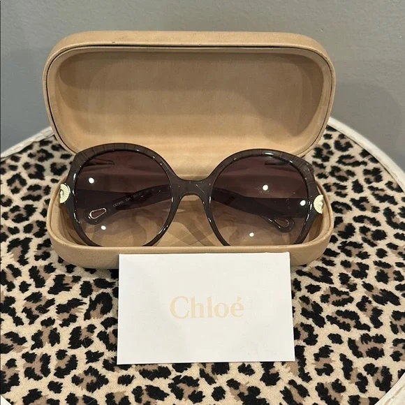 Authentic Chloe Brown Sunglasses - Picture 1 of 6